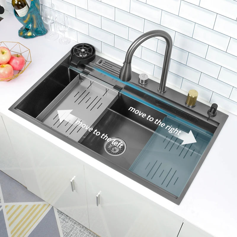 Waterfall Kitchen Sink Nanometer 