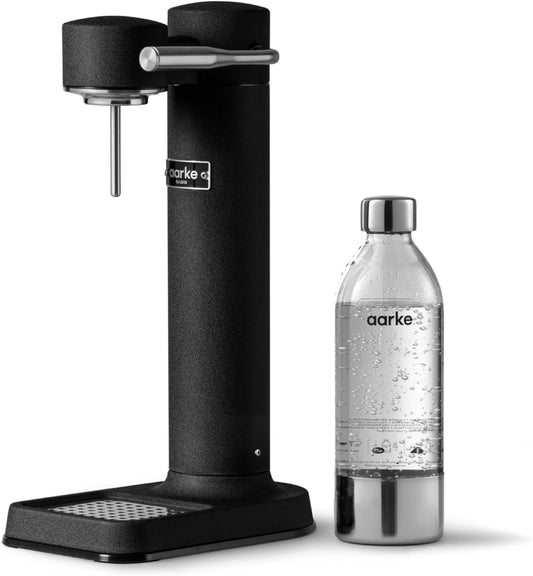 Aarke Carbonator 3, Premium Wassersprudler Aus Edelstahl Mit Aarke Flasche, 