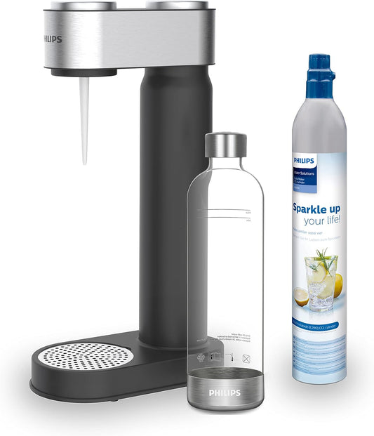 Philips Water ADD4902BK/10 Gozero Wassersprudler, Plastik, 1 Liter, Schwarz